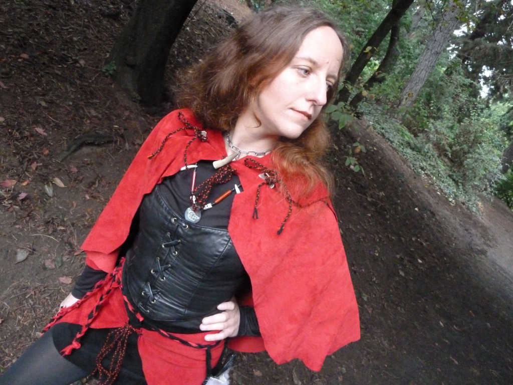 "Lady Red Riding Hood", self-portrait, 2011.